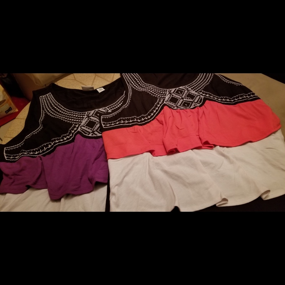 Layered tank top shirts